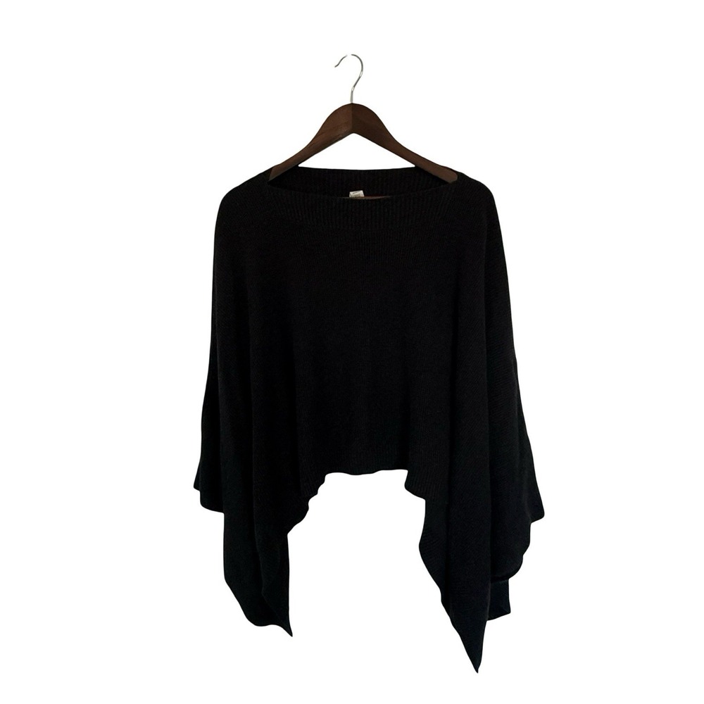 Lululemon forward flow cape poncho sweater‎ One Size Cashmere Blend charcoal